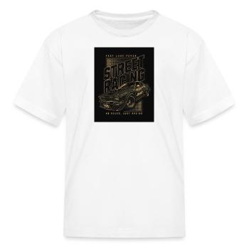 Street Racing Classics - Kid's T-Shirt - white - Front