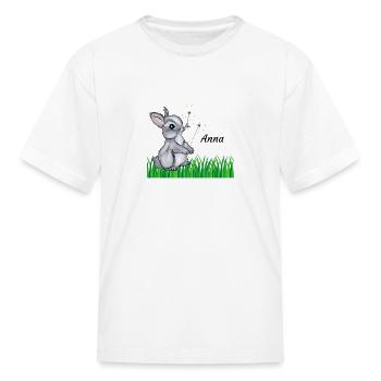 Hase Name Gift Anna - Kid's T-Shirt - white - Front