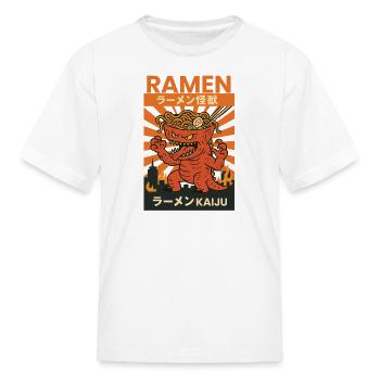 Ramen Kaiju Inferno - Kid's T-Shirt - white - Front