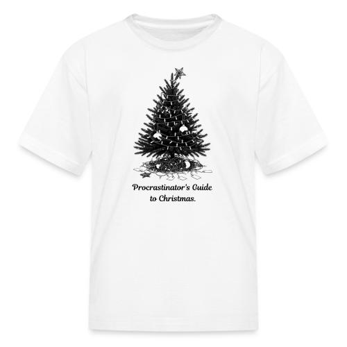 Procrastinator's Guide Christmas T-Shirt - Kid's T-Shirt
