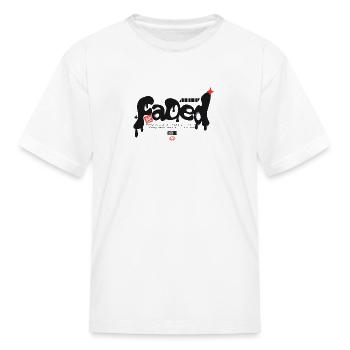 Fade Futuristic Typography - Kid's T-Shirt - white - Front