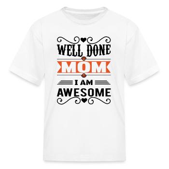 Mother's Day, Mother's Day, Mother's Day, Mother's - Kid's T-Shirt - white - Front