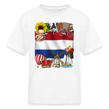 Netherlands - Kid's T-Shirt - white - Front