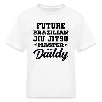 Brazilian Jiu Jitsu Dad and Kids - Kid's T-Shirt - white - Front
