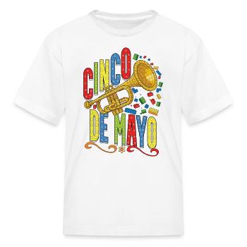 Cheer Demo: Lego-Brass Burst - Kid's T-Shirt - white - Front