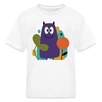 Cheeky Little Monster Cute Toddler Present - Kid's T-Shirt - white - Front