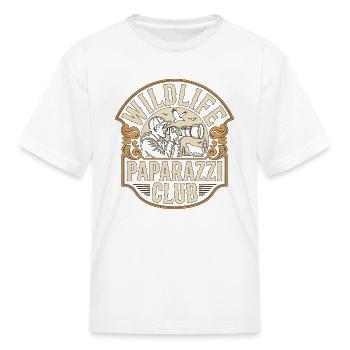 Wildlife Photographer Wildlife Paparazzi Cameraman - Kid's T-Shirt - white - Front