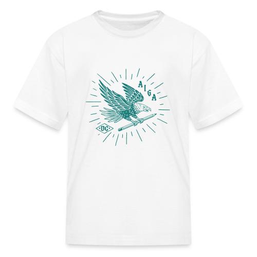 Fly Like an AIGA DC Eagle (teal) - Kid's T-Shirt