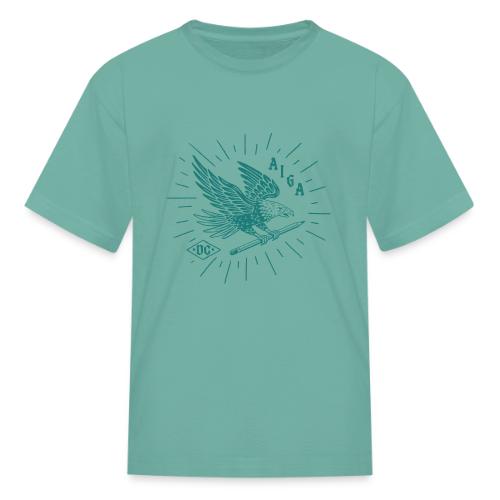 Fly Like an AIGA DC Eagle (teal) - Kid's T-Shirt