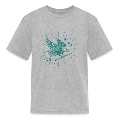 Fly Like an AIGA DC Eagle (teal) - Kid's T-Shirt