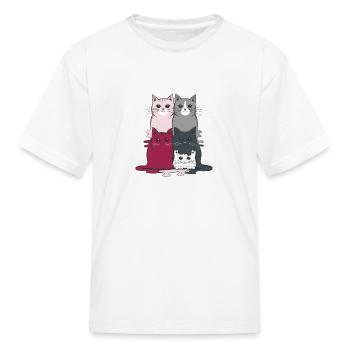 Chats - T-shirt Enfant - blanc - Devant