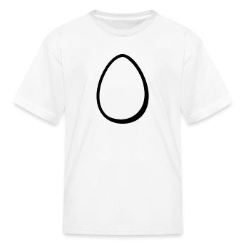 Egg - Kid's T-Shirt - white - Front