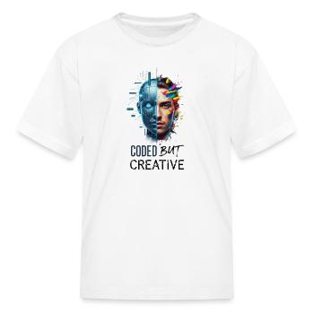 Coded but Creative - Kid's T-Shirt - white - Front