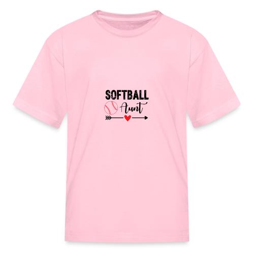 Softball Aunt - Kid's T-Shirt