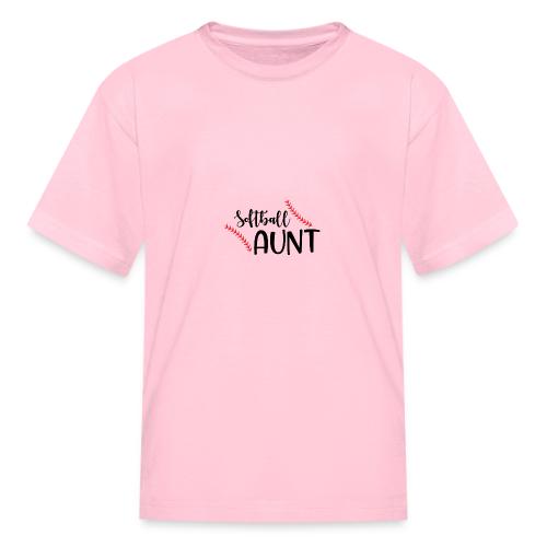 Softball Aunt - Kid's T-Shirt