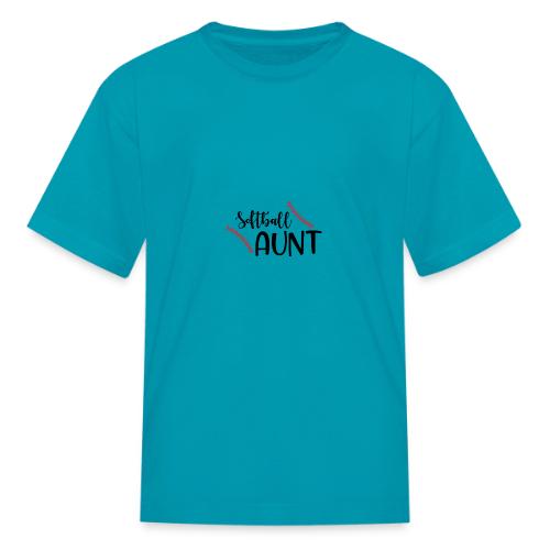 Softball Aunt - Kid's T-Shirt