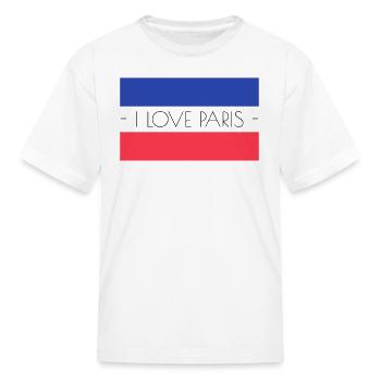 Paris France - Kid's T-Shirt - white - Front