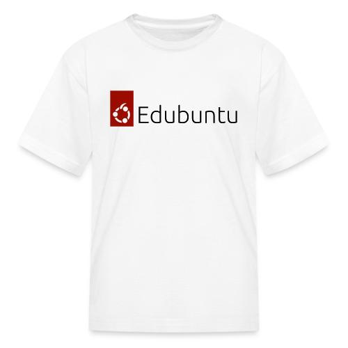 Edubuntu Logo 2023 - Black - Kid's T-Shirt