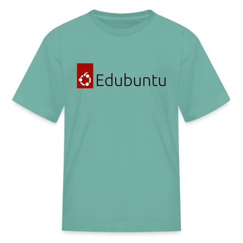 Edubuntu Logo 2023 - Black - Kid's T-Shirt