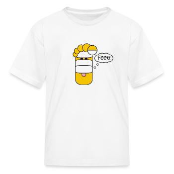 Baby First Words.. Feet! - Kid's T-Shirt - white - Front