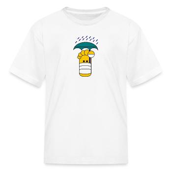 Protect My bandages With.. Umbrella!! - Kid's T-Shirt - white - Front