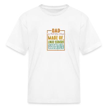 What Are Clouds Made Of, Linux Servers Mostly 9 - Kid's T-Shirt - white - Front