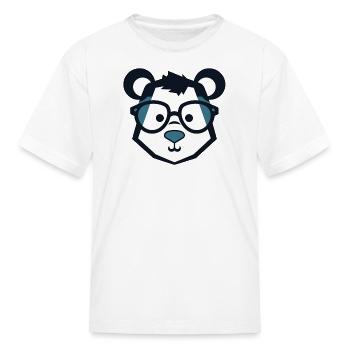 Panda Geek - Kid's T-Shirt - white - Front