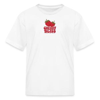 Retro Strawberry Bliss Sweet Summer Days Fruit Aes - Kid's T-Shirt - white - Front