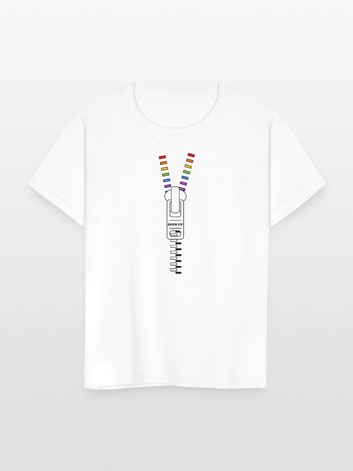 Open Up - Kid's T-Shirt - white - Front