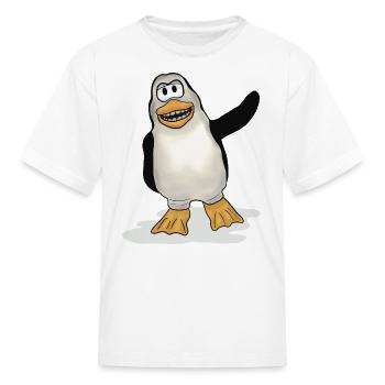 Happy the Penguin - Crazy Cool Kids Shirt Design - Kid's T-Shirt - white - Front