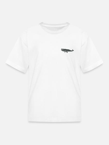 Whale embroidered - Kid's T-Shirt - white