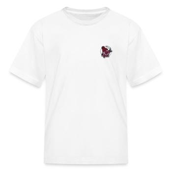 Christmas Pig embroidered - Kid's T-Shirt - white - Front