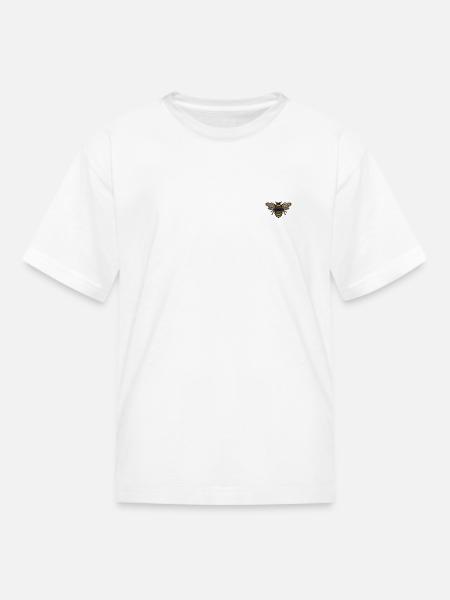 Bublebee embroidered - Kid's T-Shirt - white
