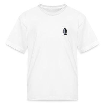 Penguin embroidered - Kid's T-Shirt - white - Front