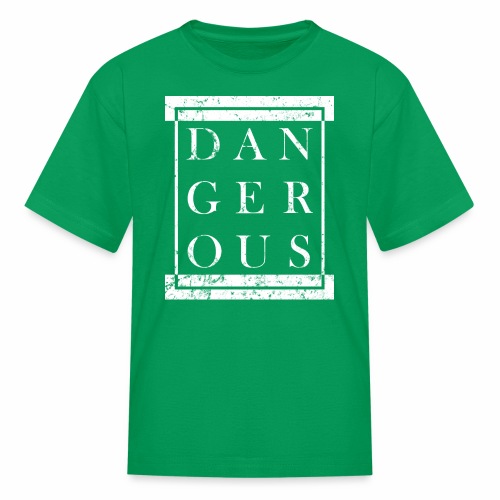 DANGEROUS - Grunge Block Box Gift Ideas - Kids' T-Shirt