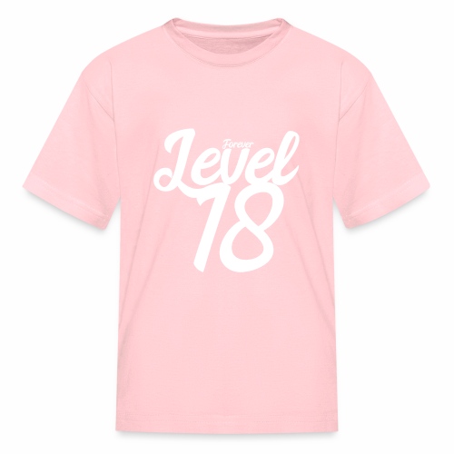 Forever Level 18 Gamer Birthday Gift Ideas - Kids' T-Shirt