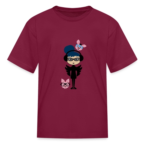 A Girl Who Loves Her Piggies - Kids' T-Shirt