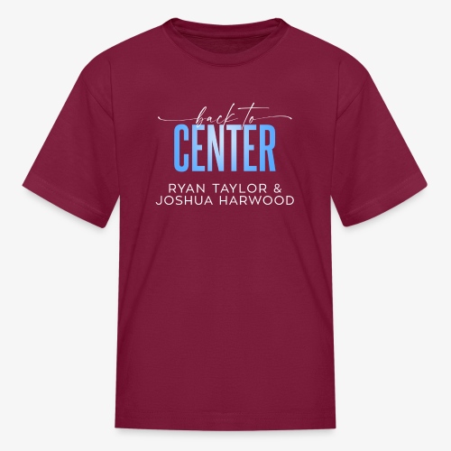 Back to Center Title White - Kids' T-Shirt