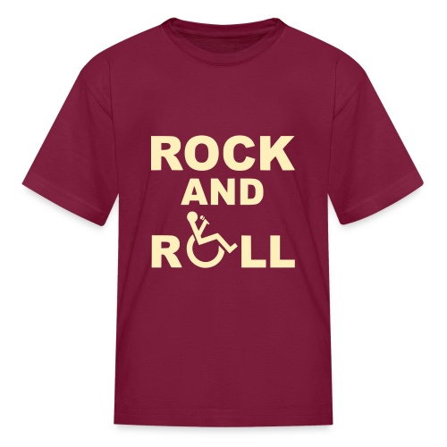 I rock and rollin my wheelchair * - Kids' T-Shirt