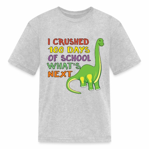 100 Days of School Dinosaur 100th Day Student Kids - Kids' T-Shirt