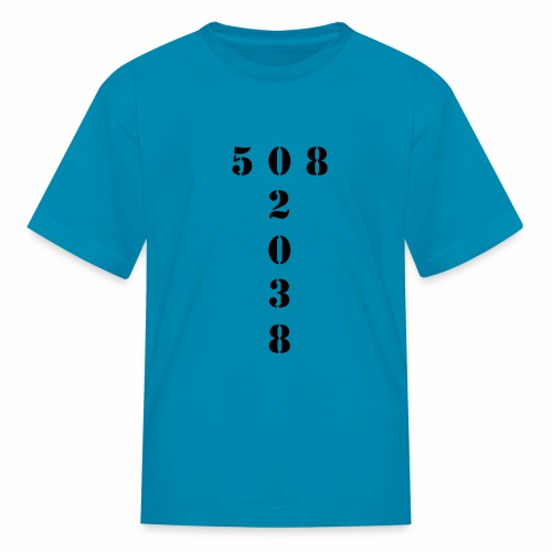 508 02038 franklin area/zip code - Kids' T-Shirt