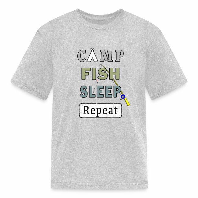 Camp Fish Sleep Repeat Campground Charter Slumber.