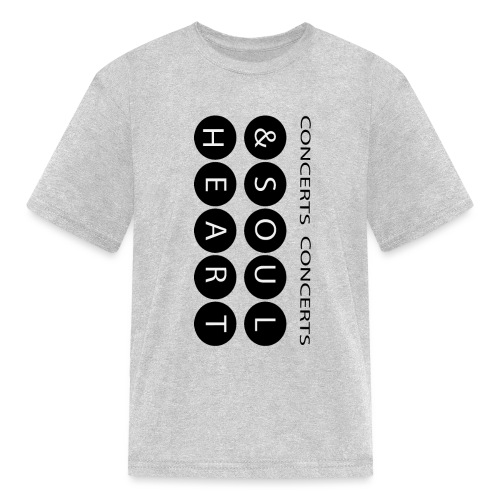 Heart & Soul concerts text design 2021 flip - Kids' T-Shirt