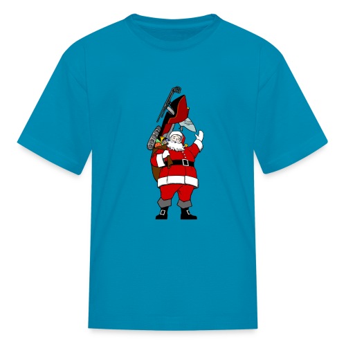 Snowmobile Present Santa - Kids' T-Shirt