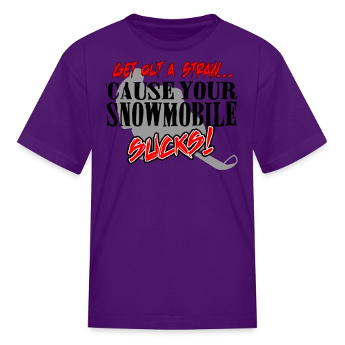 Snowmobile Sucks - Kids' T-Shirt