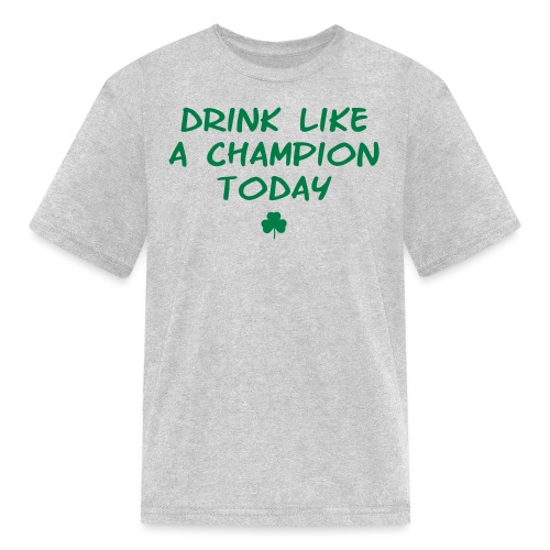 Drink Like A Champion Shamrock - Kids' T-Shirt