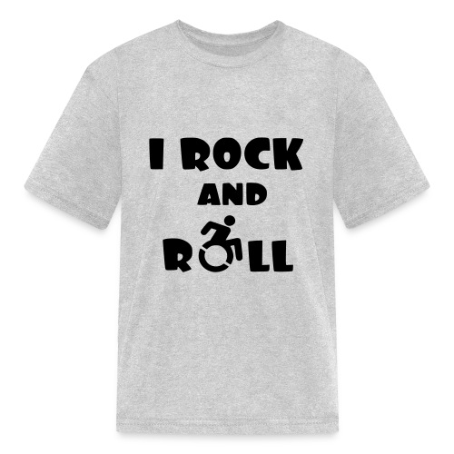 I rock and roll in my wheelchair, Music Humor * - Kids' T-Shirt