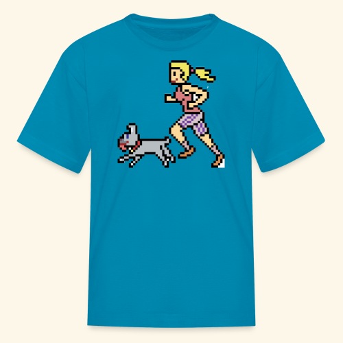 RunWithPixel - Kids' T-Shirt