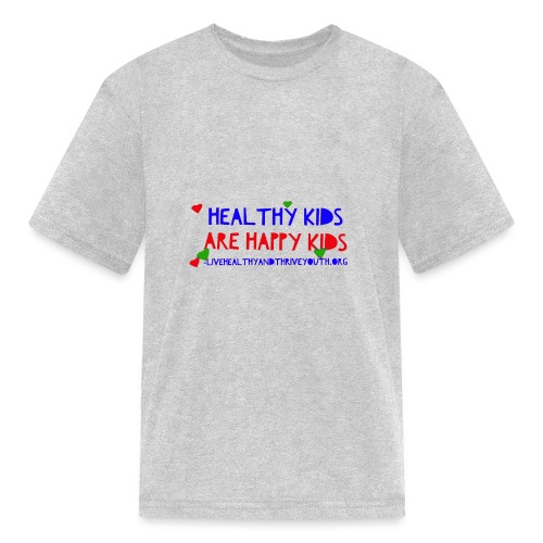 lhtyflivehealthykidsarehappykidslogo 3 - Kids' T-Shirt