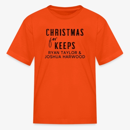Christmas for Keeps Title Block - Black Font - Kids' T-Shirt